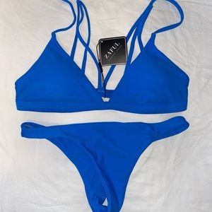 Zaful Blue Bikini